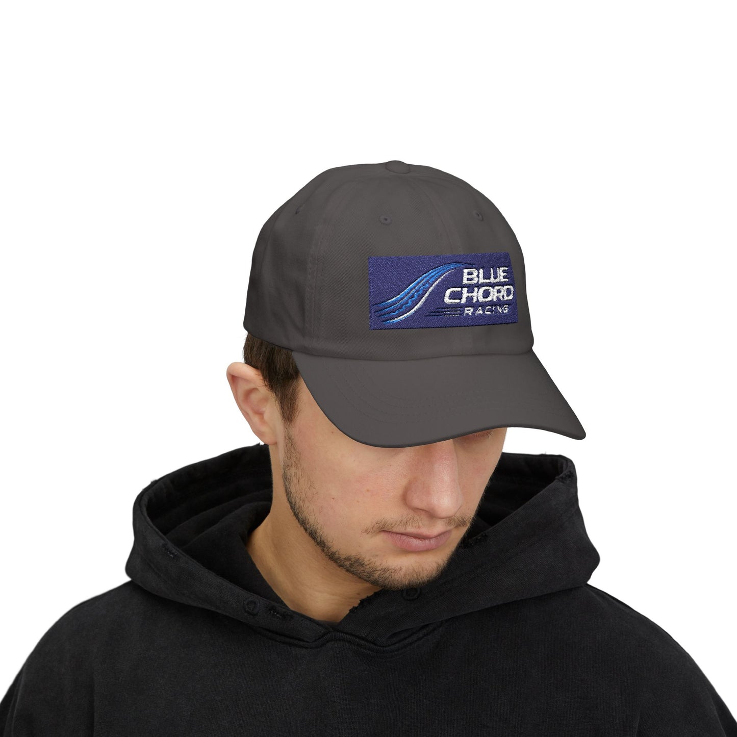 Blue Chord Racing logo Dad Cap | Embroidered Racing Patch