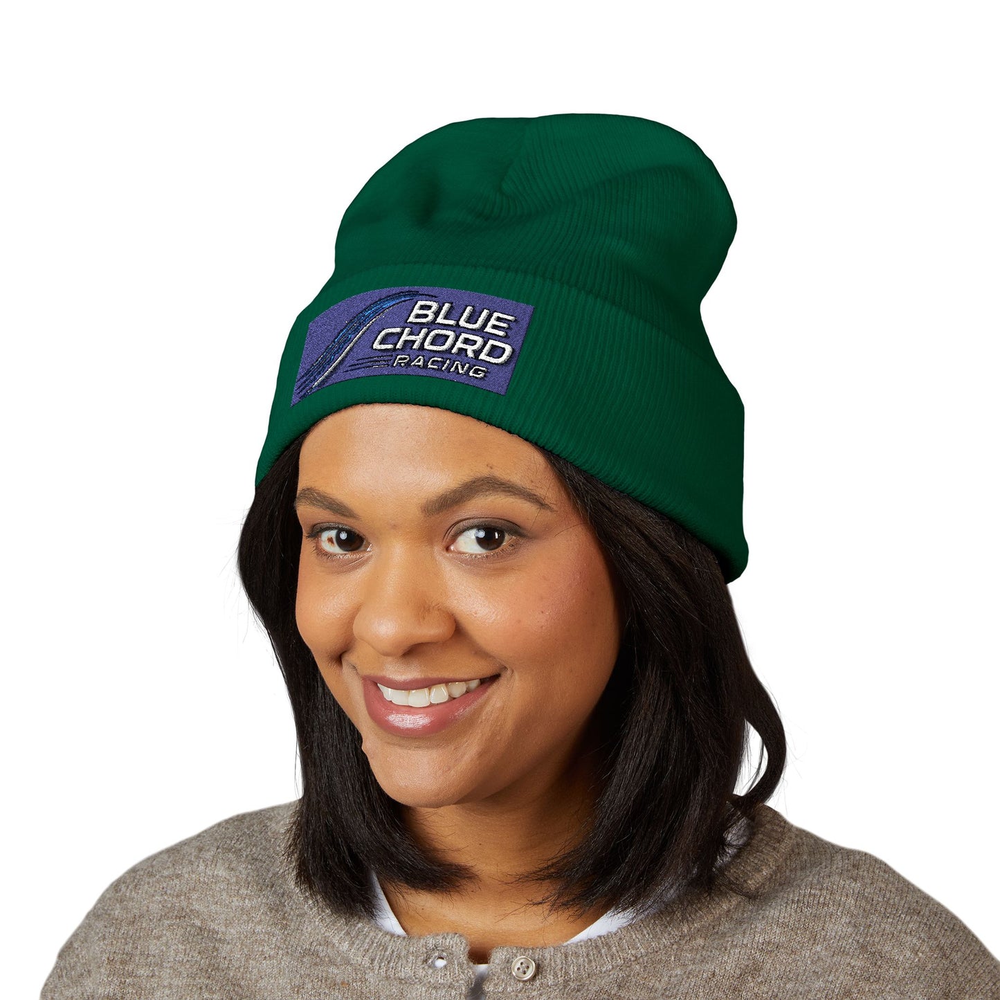 Blue Chord Racing Grid Beanie