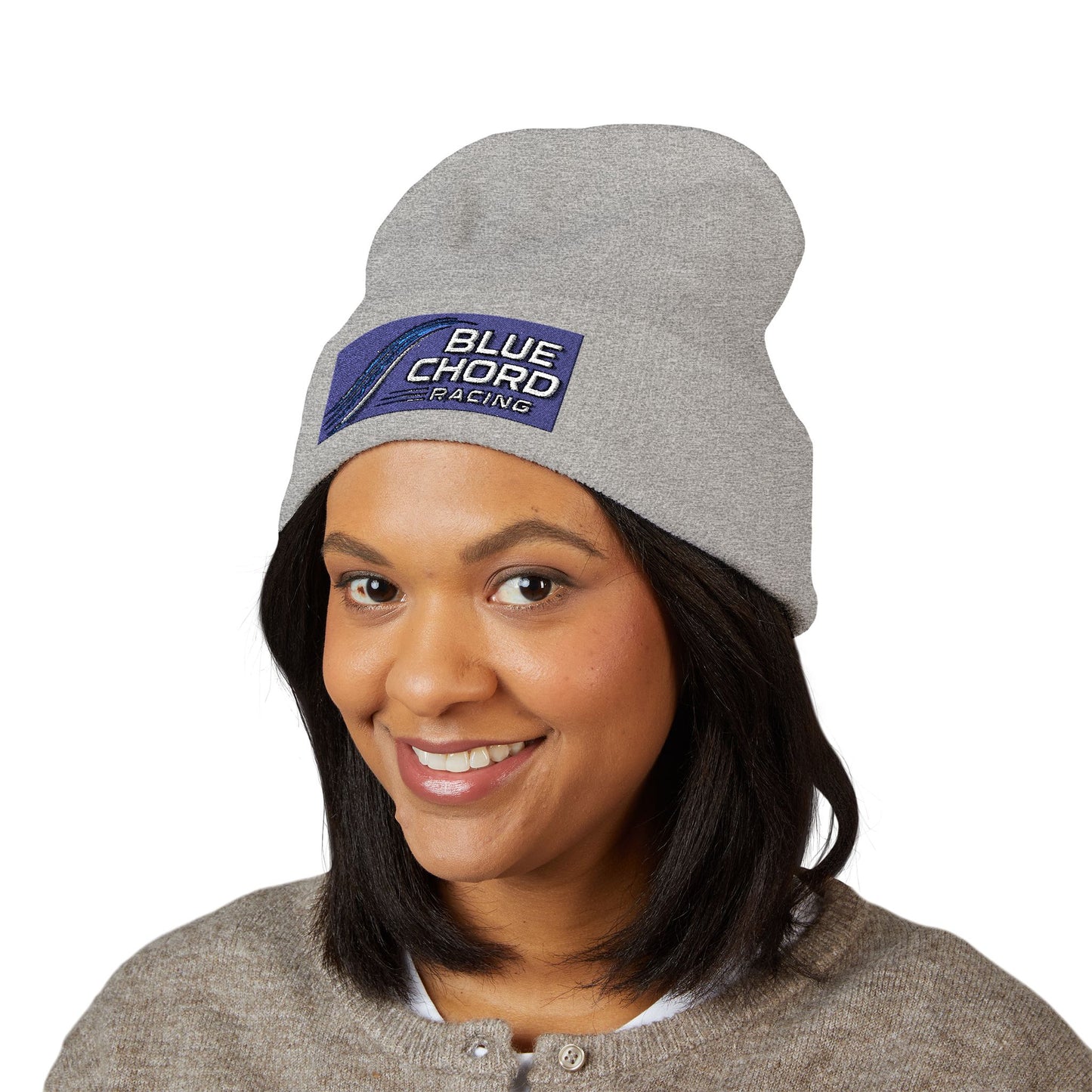 Blue Chord Racing Grid Beanie