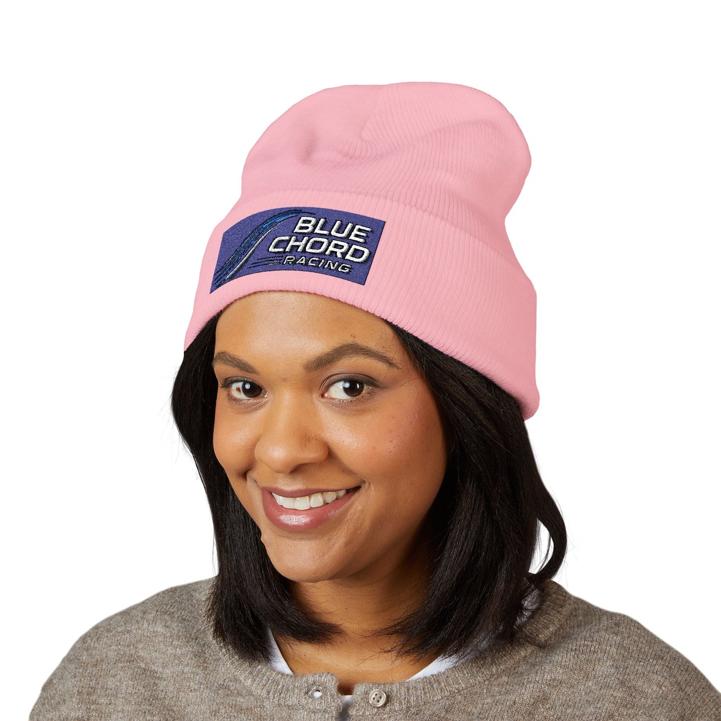 Blue Chord Racing Grid Beanie