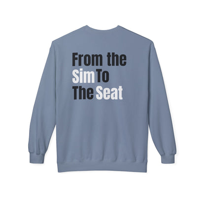 Crewneck Sweatshirt — 'From the Sim to the Seat' Racing Team Pullover