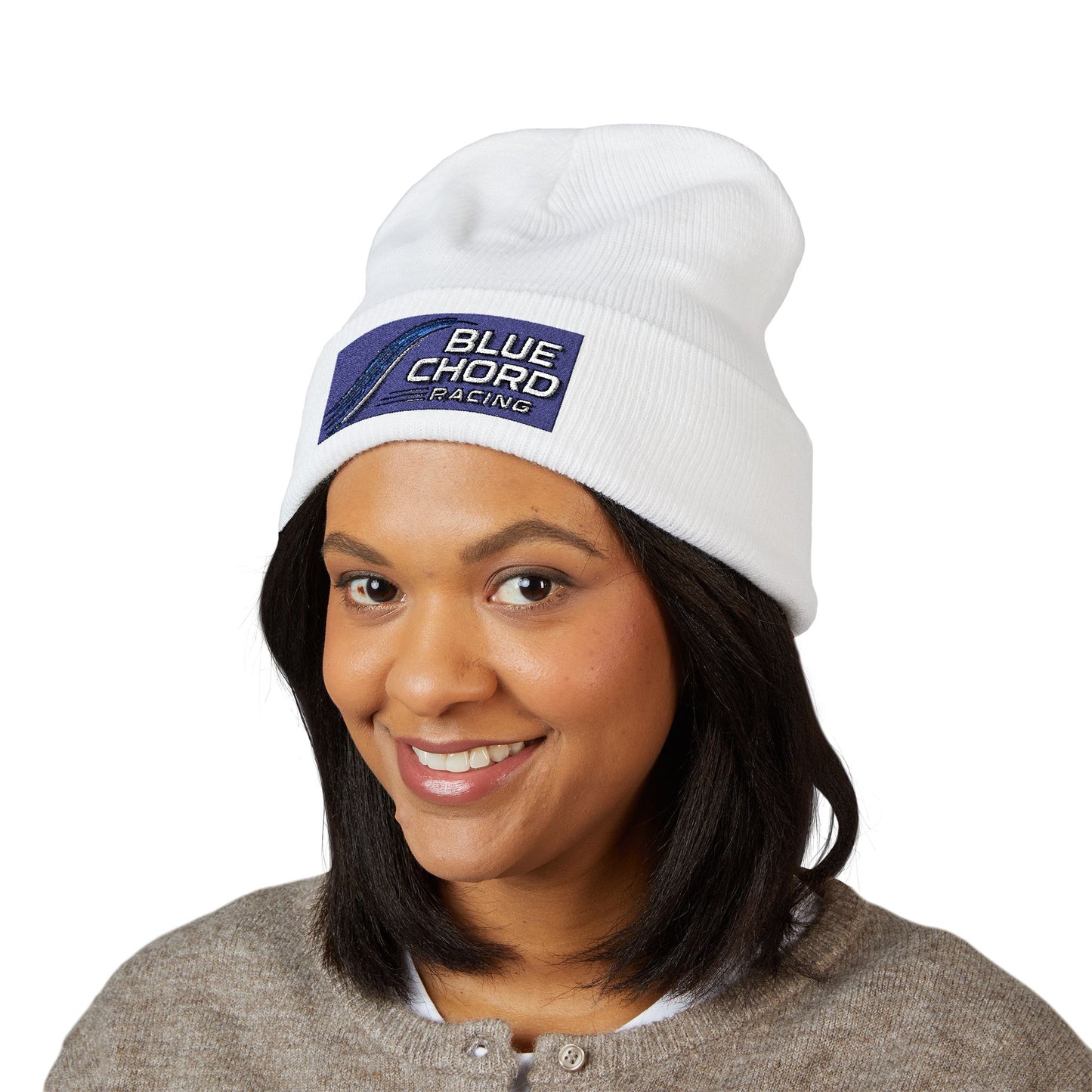 Blue Chord Racing Grid Beanie