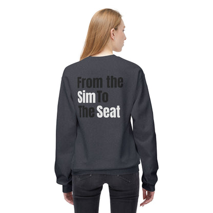 Crewneck Sweatshirt — 'From the Sim to the Seat' Racing Team Pullover