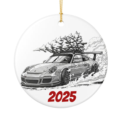 The "Sleigh Ride" Ceramic Ornament