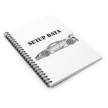 Racing Setup Data Spiral Notebook — Track Car Engineering Journal
