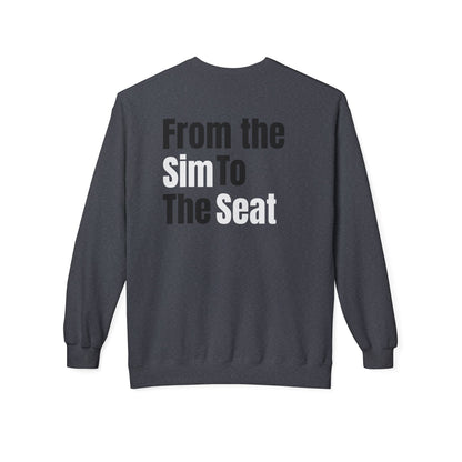 Crewneck Sweatshirt — 'From the Sim to the Seat' Racing Team Pullover